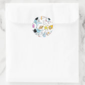 Astronaut Buitenspatie Baby Boy Ronde Sticker (Tas)