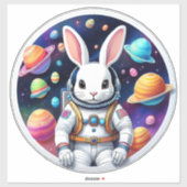 Astronaut Bunny Odyssey Sticker (Vel)