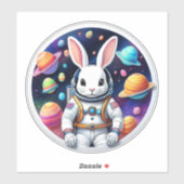 Astronaut Bunny Odyssey Sticker (Vel)