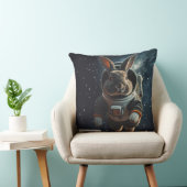 Astronaut Bunny Space Surreal Animal Custom Kussen (Stoel)