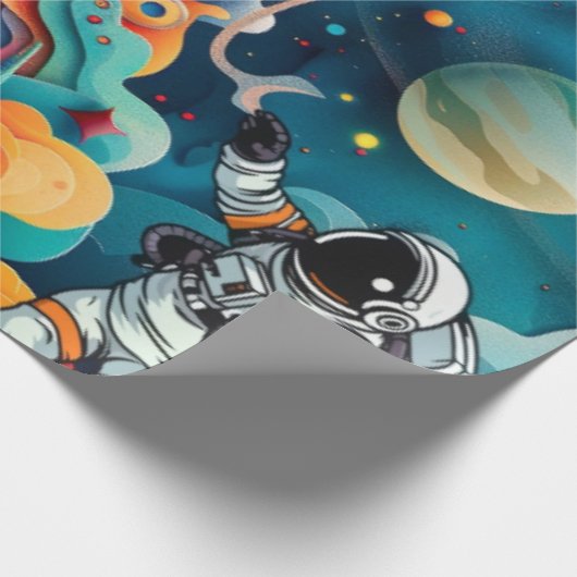 Astronaut Cadeaupapier (Hoek)
