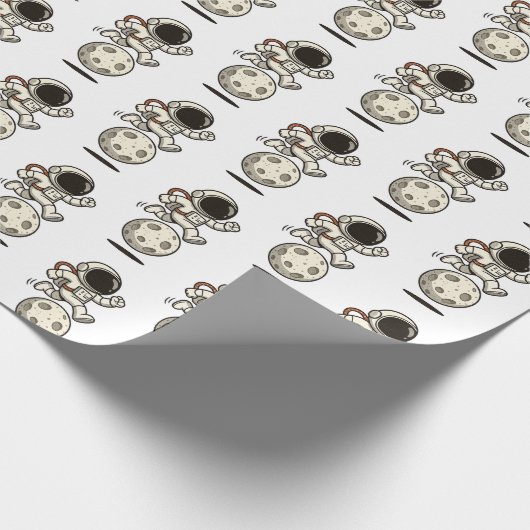 Astronaut Cadeaupapier (Hoek)