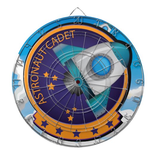 Astronaut Cadet Badge Dartbord (Voorkant)