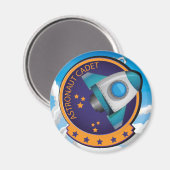 Astronaut Cadet Badge Magneet (Voorkant / Achterkant)