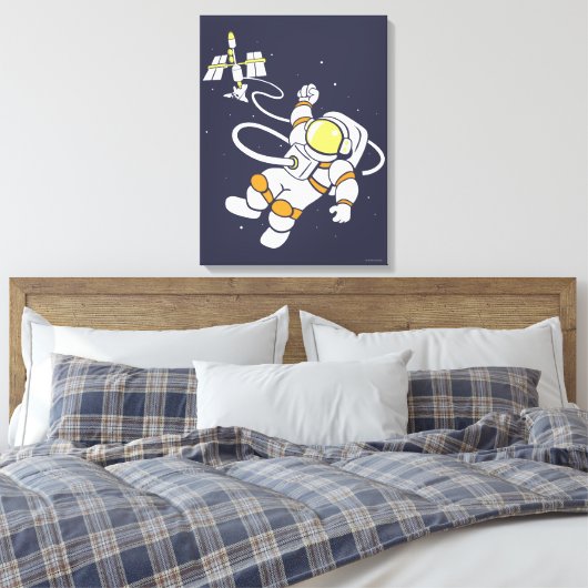 Astronaut Canvas Afdruk (Insitu (Slaapkamer))