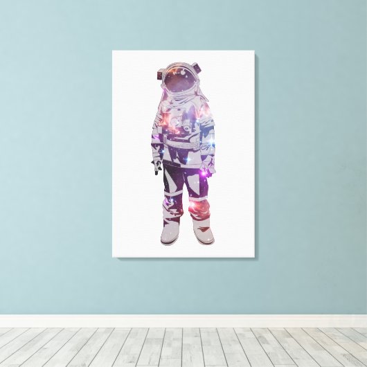 Astronaut Canvas Afdruk (Insitu (Houten vloer))