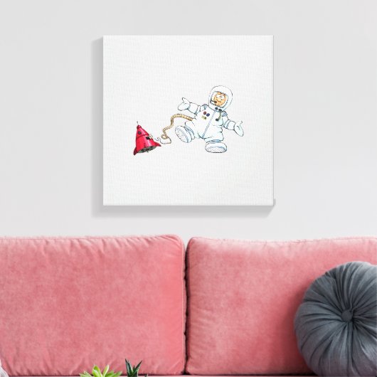 astronaut canvas afdruk (Insitu (Woonkamer))