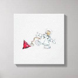 astronaut canvas afdruk
