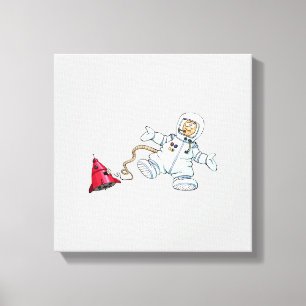 astronaut canvas afdruk