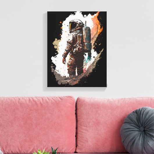 astronaut canvas afdruk (Insitu (Woonkamer))