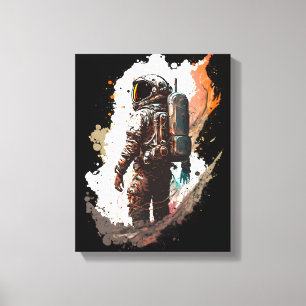 astronaut canvas afdruk
