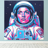 ASTRONAUT CANVAS AFDRUK (Insitu (Houten vloer))
