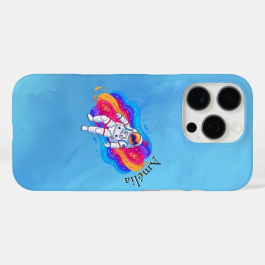 Astronaut Case-Mate iPhone Case (Achterkant (horizontaal))