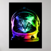Astronaut Cat Classic Cat Lover Poster (Voorkant)