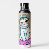 Astronaut Cat Dreams Waterfles (Links)