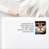 Astronaut Cat Etiket (Insitu)