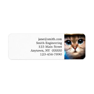 Astronaut Cat Etiket