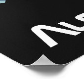 Astronaut Cat gepersonaliseerd Poster (Hoek)