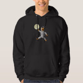 Astronaut Cat in Space Playing With the Moon Hoodie (Voorkant)