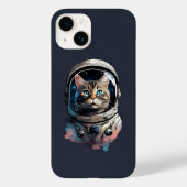 Astronaut Cat in Space Waterverf Kunst Case-Mate iPhone Case (Achterkant)