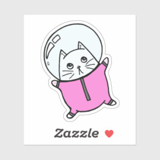 Astronaut Cat Laptop Sticker