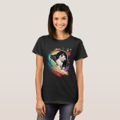 Astronaut Cat or  Space Cat on Galaxy Cat   4 T-shirt (Voorkant volledig)