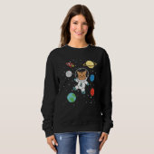Astronaut Cat Planet Earth Mars Space Trui (Voorkant volledig)
