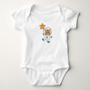 Astronaut Cat Planet Moon Star Space Romper