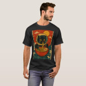 Astronaut Cat Ramen Japanese Graphic Tees Men Wome (Voorkant volledig)