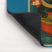 Astronaut Cat Ramen Japanese Graphic Tees Men Wome Muismat (Hoek)