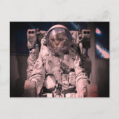 ASTRONAUT CAT-RUIMTEVAART BRIEFKAART (Voorkant)