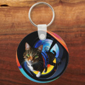 Astronaut cat sleutelhanger (Voorkant)
