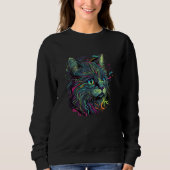 Astronaut Cat Space Cat Galaxy Kitten 1 Trui (Voorkant)