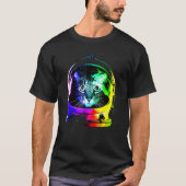 Astronaut Cat Space Cat voor mannen Kinder T-shirt (Voorkant)
