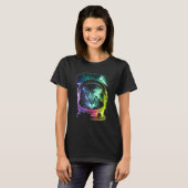 Astronaut Cat Space Cat voor mannen Kinder T-shirt (Voorkant volledig)
