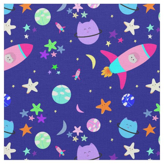astronaut cat spaceship galaxy stof (Close Up)