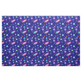 astronaut cat spaceship galaxy stof (Fat Quarter)