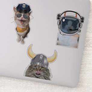 Astronaut Cat Sticker