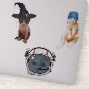 Astronaut Cat Sticker