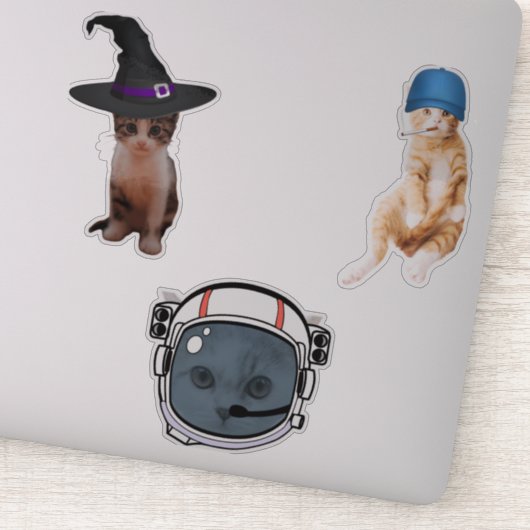 Astronaut Cat Sticker (Detail)