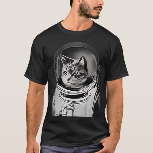 Astronaut Cat T-shirt (Voorkant)