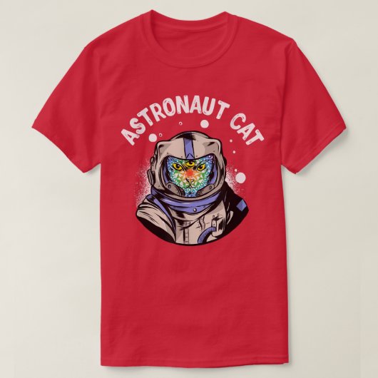 astronaut cat T-Shirt (Design voorkant)