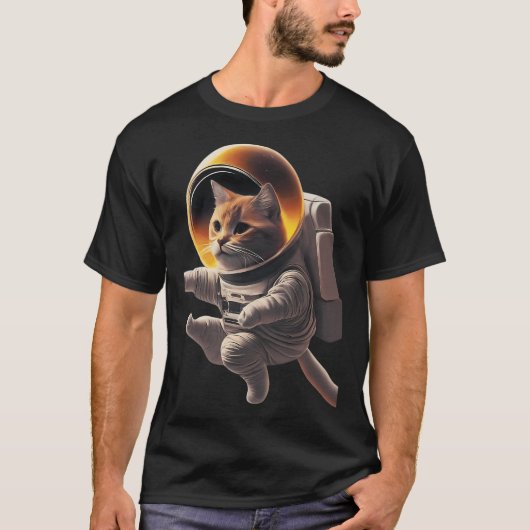Astronaut Cat T-shirt (Voorkant)