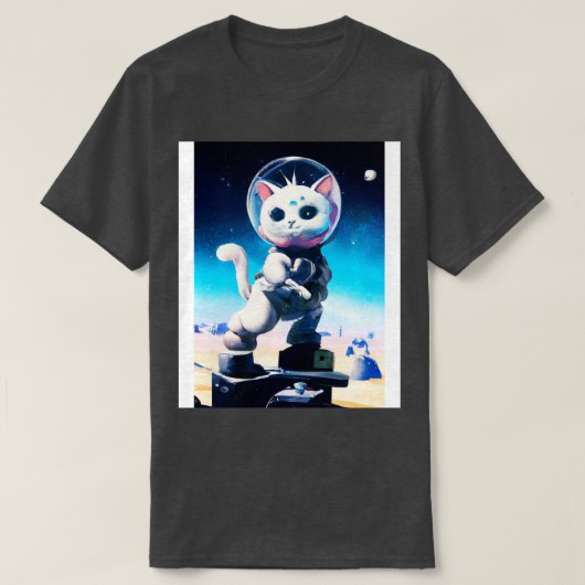 Astronaut Cat T-shirt (Design voorkant)