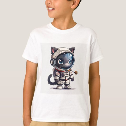 Astronaut Cat T-shirt (Voorkant)