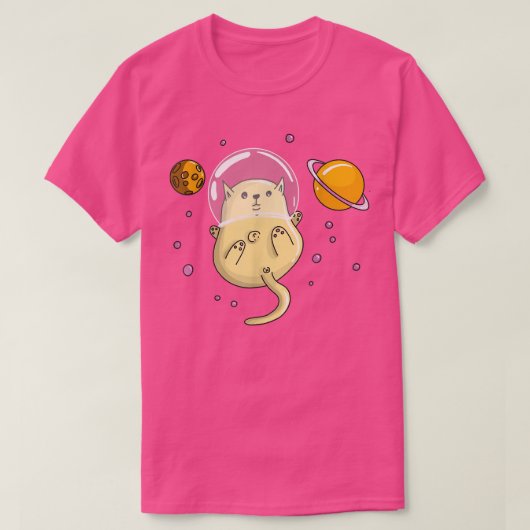 Astronaut Cat T-shirt (Design voorkant)