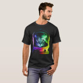 Astronaut cat t-shirt (Voorkant volledig)