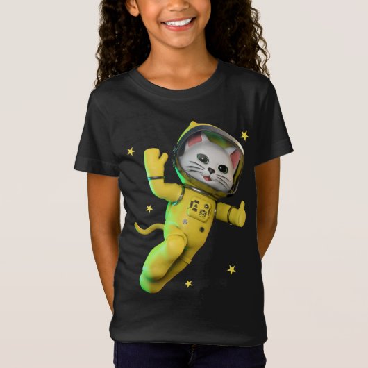 Astronaut Cat T-shirt (Voorkant)