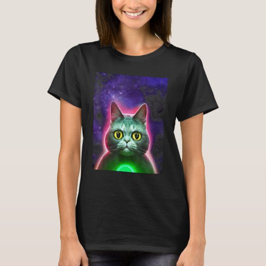 Astronaut cat Tee space cat Tee for men, women, ki T-shirt (Voorkant)