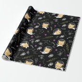 Astronaut Cat Wrapping Paper - Schattigee katten i Cadeaupapier (Uitgerold)